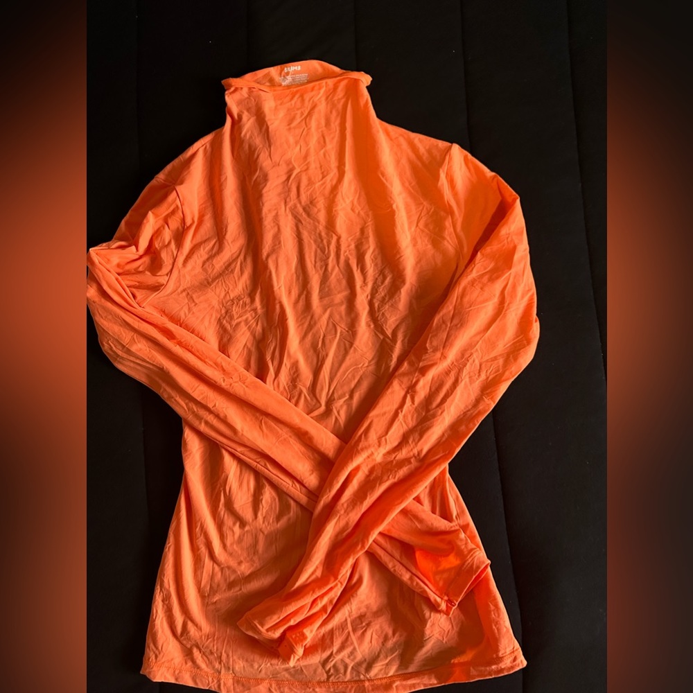 Skims Orange long sleeve turtleneck